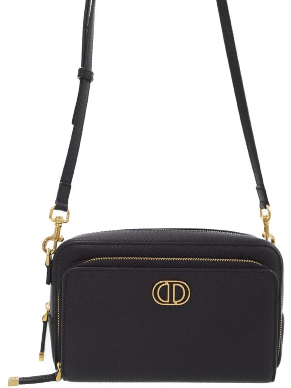Christian Dior Caro Double Pouch Clutch Shoulder Bag